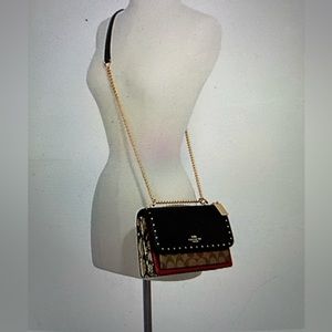 NWT Coach Klare Crossbody smooth & snake embossed leather